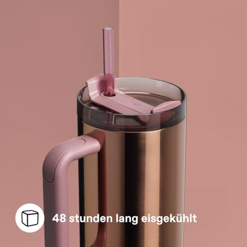 Stanley 1913 Quencher H2.0 FlowState Trinkbecher 1.18L - Polished Rose Gold – Ansicht 4