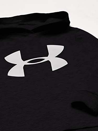 Under Armour Big Boy's Long Sleeve Hooded Tees Shirt, Black H19, 62
