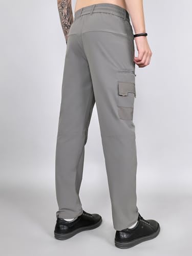Image of Monte Carlo Mens Regular Fit Solid Cargo Lower|Solid Pattern Casual Trousers | Stylish & Comfortable Everyday Wear Utility Pants for Men's (Pack of 1)