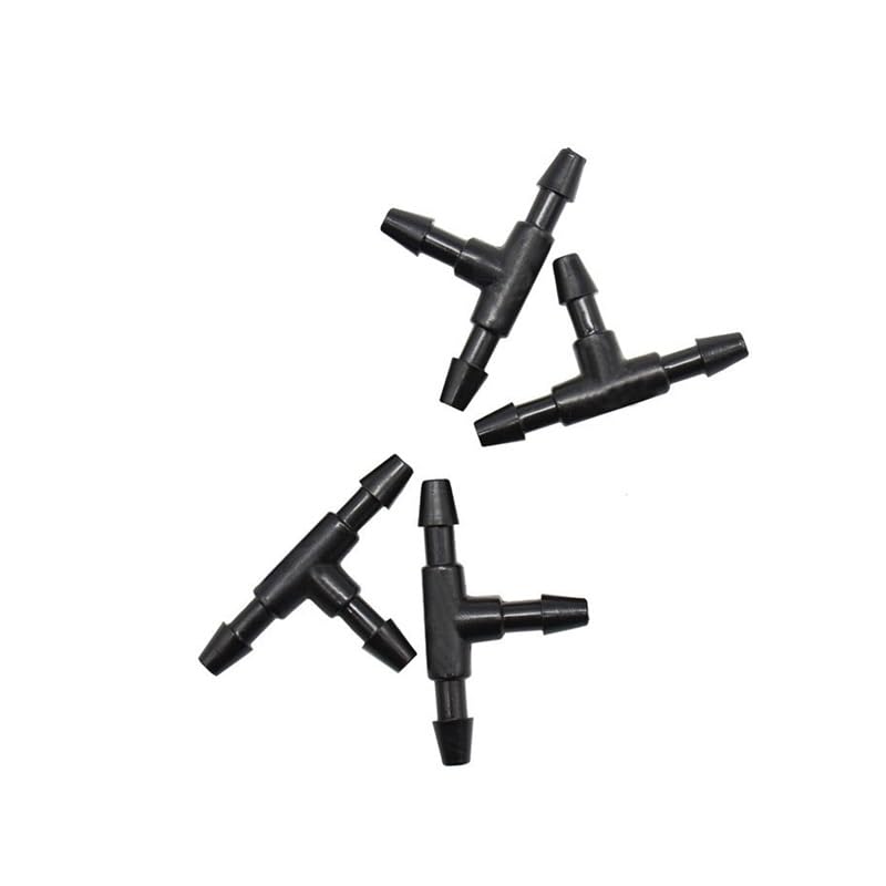 1000 Pz 1/8 "Hose Tee Connettore Acqua Splitter 4/7 3/5 Tubo Da Giardino Irrigazione Acqua Tee Barb Irrigazione a goccia Raccordi