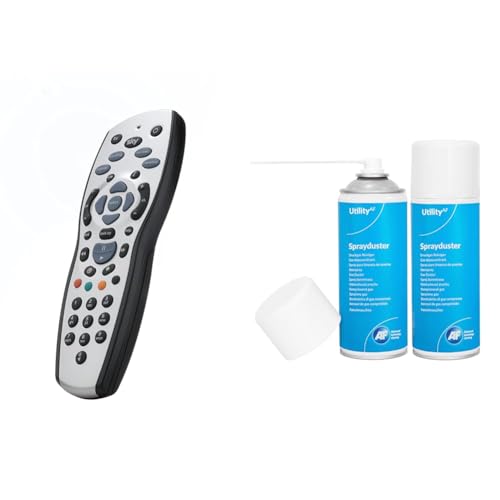 Image of Original Sky+ HD remote – Duracell Batteries Included & AF Air Duster Sprayduster Compressed Air Can Blower Spray for PC, Laptop keyboard cleaner dust remover PS5 xbox fans
