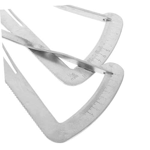 Calibrador de precisión Healifty para medición de diámetro interno y espesor, herramienta de acero inoxidable para joyería y piedras preciosas miniatura 3