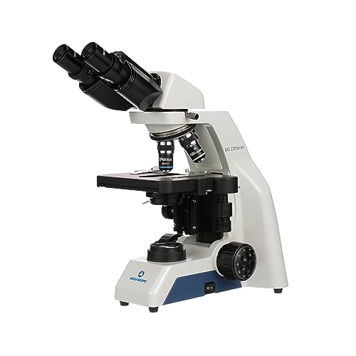 Accu-Scope Compound Microscope EXC-120 - Binocular Head, 40-1000X Magnification, Achromat Objectives, Mechanical Stage