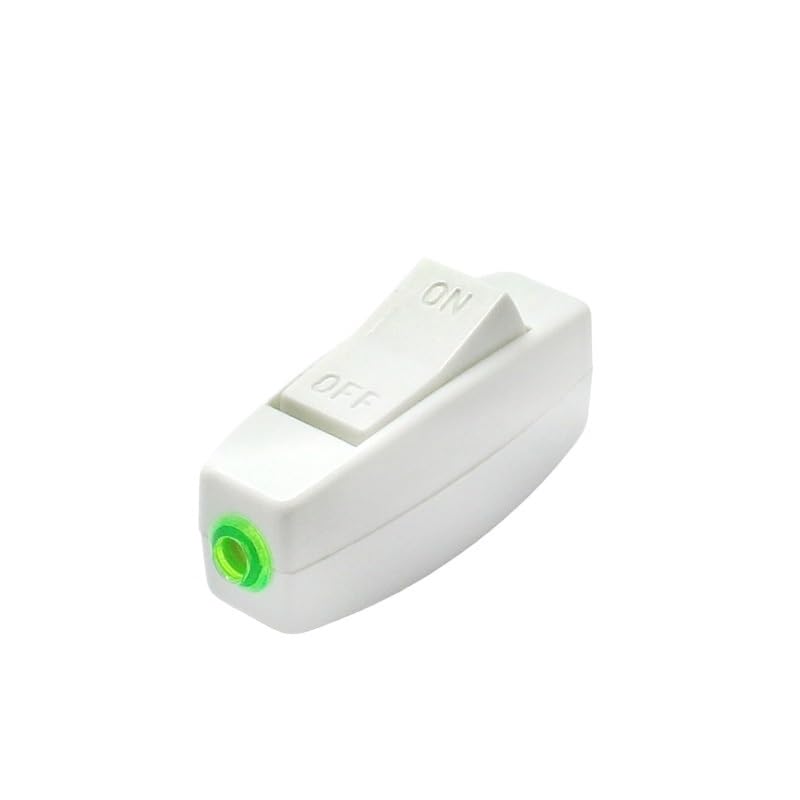 FL3-KCD5-001W 1 Pcs Most Popular Lighting Accessories White/Black Bed Light Cord Control ON/Off Switch(Black)