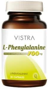 Vistra L-Phenylalanine 700mg. 30 cap. [Get Free Herbal lozenges]