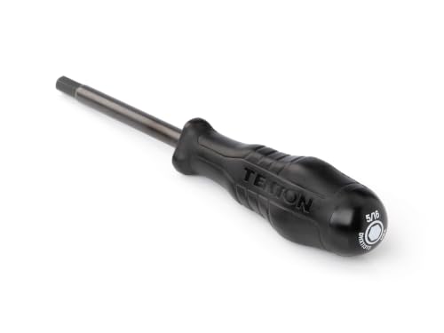 Image of TEKTON 5 /16 Inch Hex High-Torque Black Oxide Blade Screwdriver | DHX11313 | Made in USA