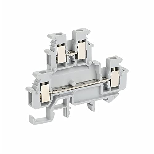 Conector MBKKB 2.5 de doble nivel y tornillo para optimizar espacio en carril DIN 5