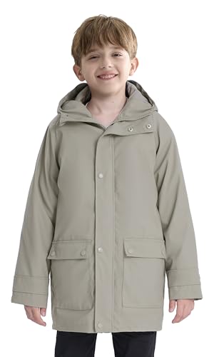 maoo garden Girls Boys Rain Jacket Lightweight Waterproof Raincoat