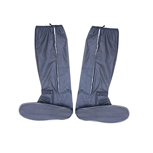 Healeved Reusable Waterproof Overshoes Cubrezapatos impermeables para hombre hasta la rodilla con diseño de cremallera y suela antideslizante miniatura 1