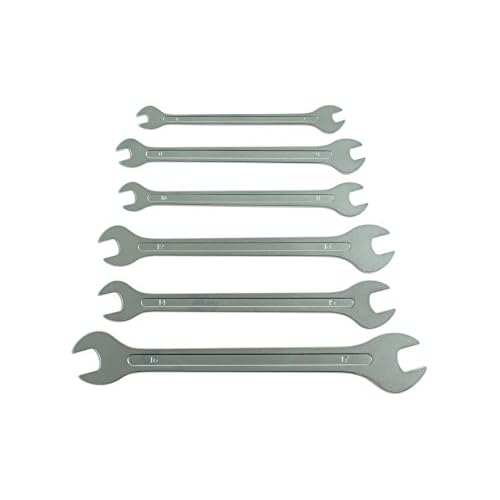Ultra-dünnes Laser-6788-Maulschlüssel-Set – Silber (6-teilig)