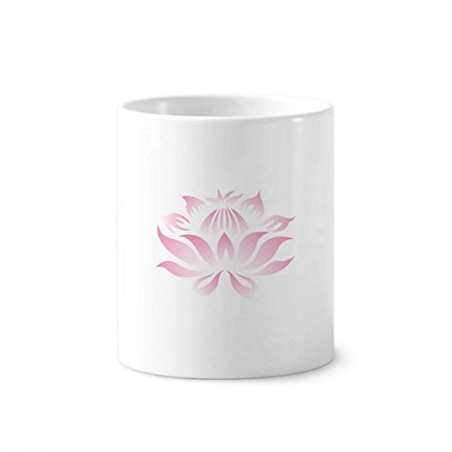 Porte-brosse à dents en céramique lotus blanc 350ml pour ranger vos stylos au bureau