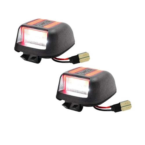 Luces de matrícula LED blanco y rojo para Nissan Navara D40 Titan Armada 2 uds