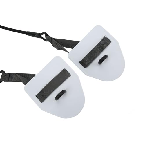 Entrenador de fuerza para brazos de natación en látex blanco miniatura 2