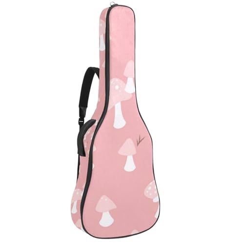 Housse de guitare étanche 101,6 cm avec poches de rangement roses