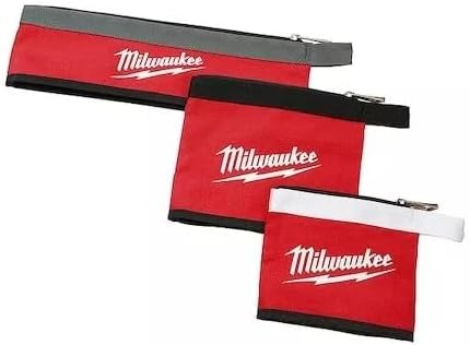 48-22-8183 3 Pc Multi-Size Zipper Pouches For Milwaukee Tool