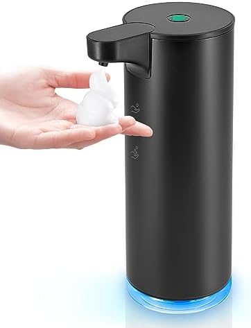 Seifenspender Automatischer Edelstahl Schaumseifenspender Elektrischer - LAOPAO Soap Dispenser Set IPX5 Wasserdicht USB-C Aufladung mit Sensor Infrarot Bewegungssensor für Küche &