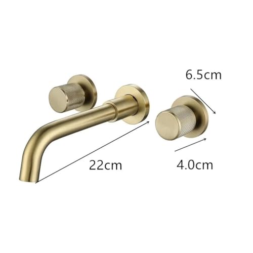Robinet mitigeur à 3 trous mural de luxe avec valve chaude et froide - 7