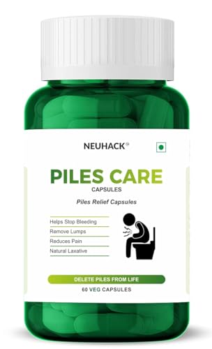 Image of Piles care capsules - 60 veg caps | Herbal Piles Medicine | Fast relief from hemorrhoids & fissure