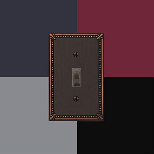 Amerelle 74Ttdb Toggle Aged Bronze Cast Metal Wallplate, Double #TOP3
