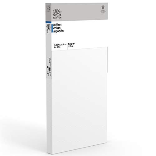 Winsor & Newton 6 x 12-Inch Classic Cotton Traditional Canvas (Pack of 1), off-white" or "cream, 6 x 12 Inches
