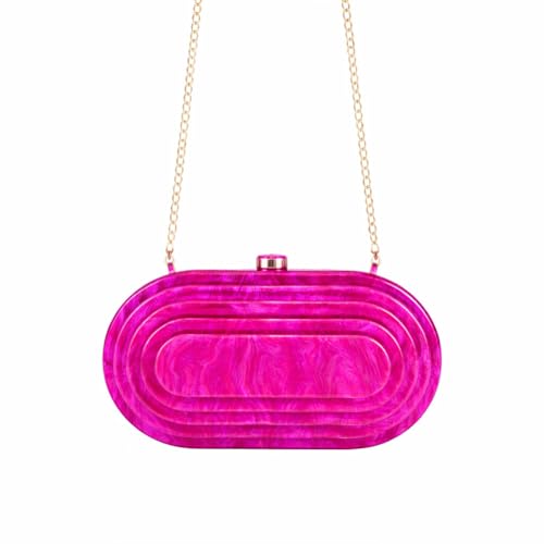 Image of Acrylic Bubble Bag Luxury Marble Clutch Evening Purses for Women Glitter Handbag for Wedding Party Prom