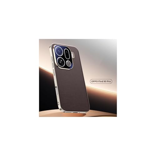 ���d�� �X�}�z�P�[�X OPPO Find X9 Pro �p�̃P�[�X TPU&PU���U�[�f�� �J���������Y�ی� �w��h�~ �ϏՌ��J�o�[ ��G�� �w�ʃJ�o�[[ao-24nx1815][�u���E��]