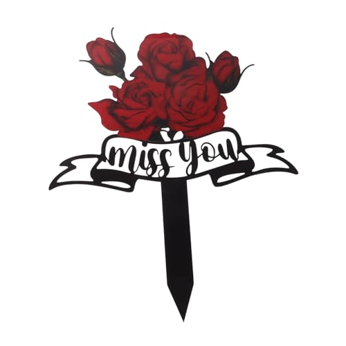 Toyvian Pierre Tombale pour Chien Piquet Commémoratif pour Chien pour Décorations De Pierre Tombale pour Animaux De Compagnie Plaque De Cimetière Imperméable pour Animaux De Compagnie