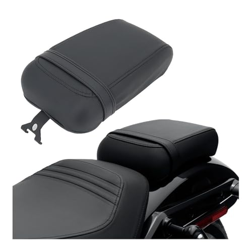 Asiento trasero de motocicleta cuero PU negro para Nightster 975 2