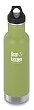 Klean Kanteen Bamboo Leaf Classic Vacuum Insulated Storage with Loop Cap, 20-Ounce