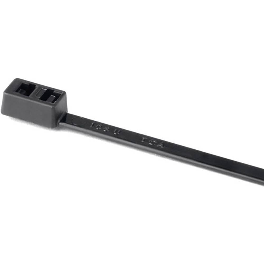HellermannTyton T50RDH Polyamid 6.6 (PA66) Kabelbinder lösbar Schwarz 4,7 mm x 210mm, Packung a 100 Stück
