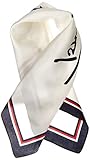 bufandas tommy zalando Bandana icónica de seda Tommy Hilfiger Iconic Silk Bandana Bufanda, White, Talla única para Mujer
