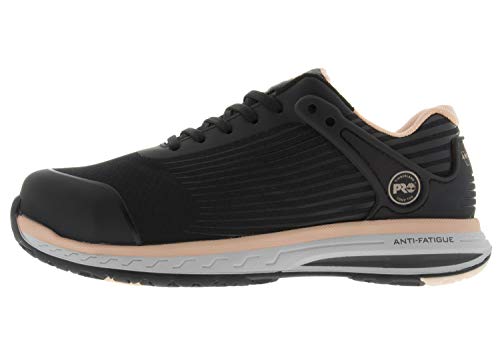 Timberland PRO Timberland PRO Women's Drivetrain Composite Safety Toe Electrical Hazard Athletic Work Shoe, Black/Pink, 12 M US