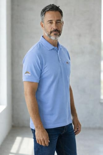 Image of Men Regular fit Polo Neck Front Pocket ||Pocket Embroidery Casual Wear T-Shirt||Half Sleeve Side on Sleeve Embroidery|| Button Closer t Shirt for Men