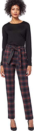 Pendleton Women's Tartan Belted Trousers, Small Black Stewart, 12