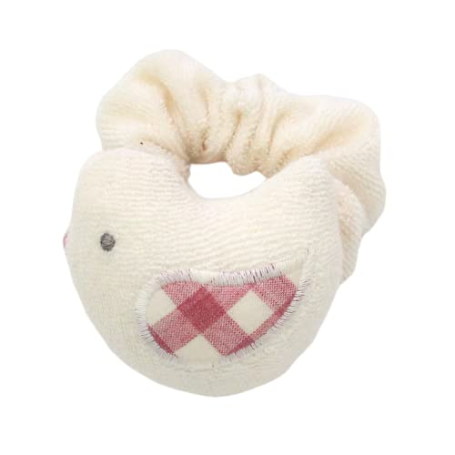 ビセラ オーガニックコットン リスト ガラガラ ファーストトイ Organic natural check ベビー おもちゃ 0歳 男の子 女の子 ことり(レッド)