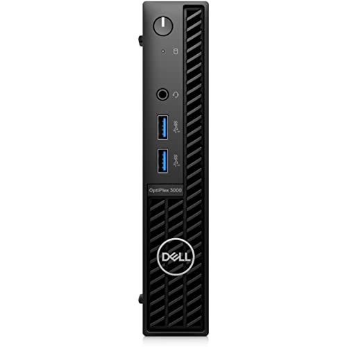 Image of Dell OptiPlex 3000 Desktop Computer - Intel Core i5 12th Gen i5-12500T Hexa-core (6 Core) 2 GHz - 8 GB RAM DDR4 SDRAM - 256 GB M.2 PCI Express NVMe 3.0 x4 SSD - Micro PC - Black