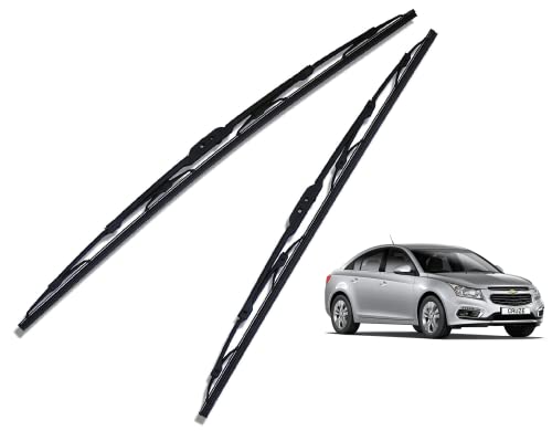 Image of Euro Care Metal Type Wiper Blade Compatibility with Chevrolet Cruze Windshield Car Wiper Blade Size D-24,P-18