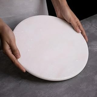 Image of Modern Decor Emporium White Marble Chakla (10 Inch) | Roti Maker | Rolling Pin Board | Chapati Maker | Chakla | Kitchen Tools for Home & Kitchen | Finished Marble Roti Maker. (White 10 INCH)