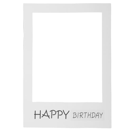 Vaguelly Cadre Photobooth Anniversaire 26.77X18.90In Découpes Photo en Papier Accessoires Léger Compact pour Fête Joyeux Anniversaire