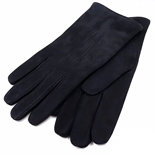 [メローラ] イタリア名門老舗ブランド スエードレザーグローブ メンズ スウェード ネイビー zu03-SUEDE-BLUE (7)