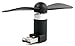 DURAGADGET Mini Ventilatore MicroUSB - USB Compatibile con Cellulare Alcatel 1v (2019) - Ideale per L'Estate