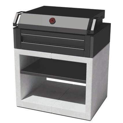 Barbacoa De Hormigón Kitaway Grill Otte (Blanco Y Negro) Movelar