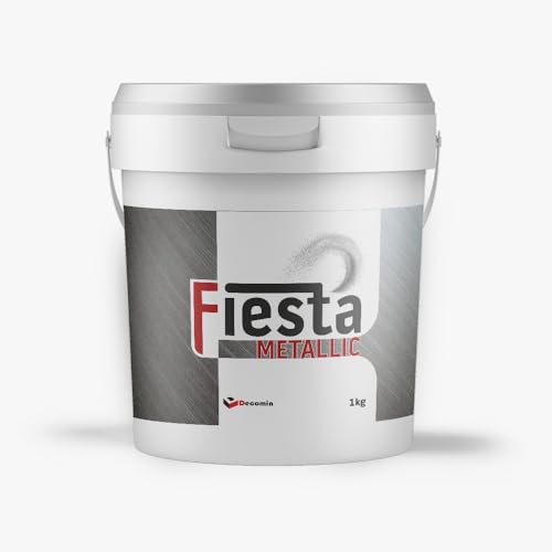 FIESTA PEARLESCENT Metallic Art Effect Decorative Paint for Interior Walls - 2.5 KG Natural Pearlescent Base, Fine Textured - Tintable
