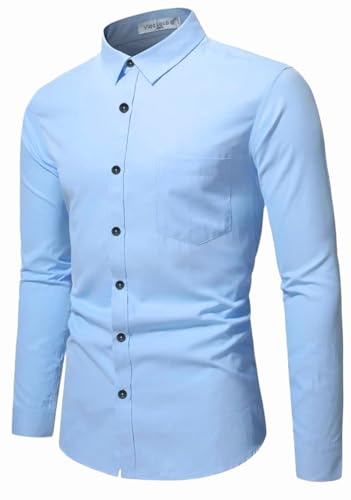 Image of Vida Loca Full Sleeve Spread Collar Cotton Blend Casual, Festival Stylish Slim fit Shirt for Men and Boys.