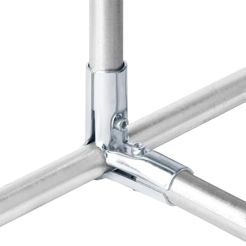 10 Sets 90 Degree Structural Pipe Connector, Fit US 3/4\" Electrical Metallic Tubing Conduit, 3 Way Metal Corner Joint Thickness 2.5mm