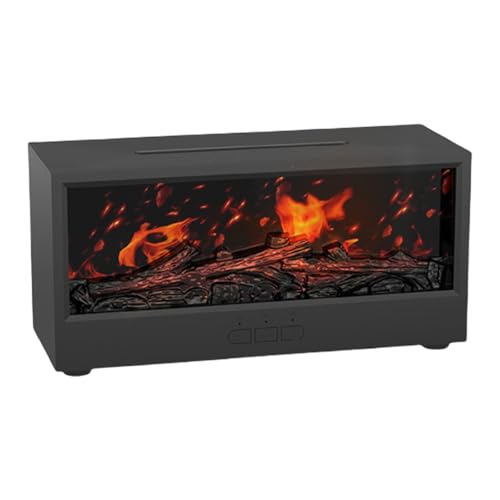 Difusor De Aceite Esencial 150 Ml USB con Chimeneas Luz LED Coloridas Humidificador Aire Flame Esencial Mists Función