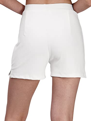 Image of Mehrang Solid Women Black High Waist Shorts for Women and Girls Casual Wear