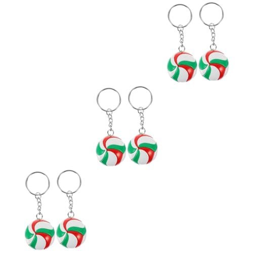 Lot de 6 pièces porte-clés multifonctions pour décoration d'anniversaire