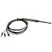 YZHATDH Temperature Sensor Probe PT100 Thermocouple M8x1.25 Thread 1m/2m/3m/4m/5m Length Cable Industrial Sensor