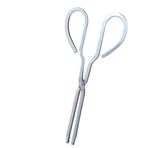 Stainless Steel Tongs Coal Clip BBQ Tools Honeycomb Briquette Tongs Firewood Pick up Garbage Clip for Wood Stove Log Grabber,StainlessSteel,29CM